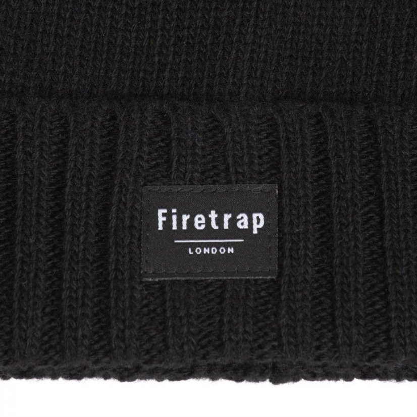 Firetrap Knit Bobble Ld41 Black
