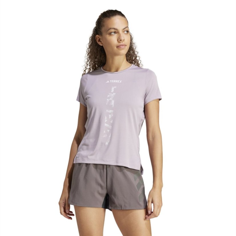adidas Terrex Agravic Trail Running T-Shirt Preloved Fig