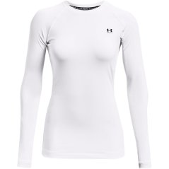 Under Armour Women's Long-Sleeve Performance Gym Top White