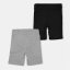 Reebok Kids' Jersey Jogger Shorts Silver