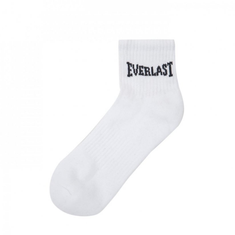 Everlast Quarter Socks 3 Pack Mens White