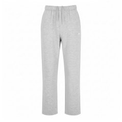 Slazenger Open Hem Fleece Pants Mens Grey Marl