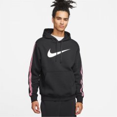 Nike Sportswear Repeat Men's Pullover Fleece Hoodie Black/Pink