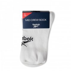Reebok Mid Crew Sock 99 White