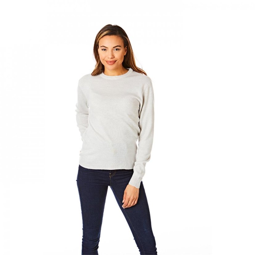 Light and Shade Supersoft Jumper Ladies Light Grey