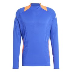 adidas Men's Tiro24 Trainer Long Sleeve T-Shirt Blue
