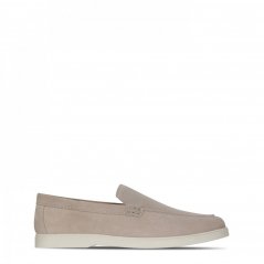Fabric Suede Loafer Stone
