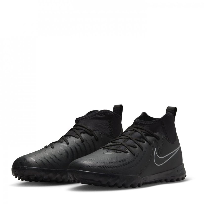 Nike Phantom Luna II Junior Astro Turf Football Boots Black/Black