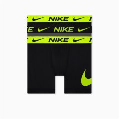 Nike 3 Pack Dri-FIT Boxer pánske šortky Blk/Gry/Volt