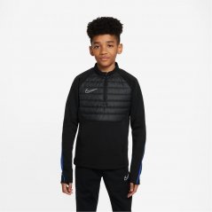 Nike Therma-FIT Academy23 Big Kids' Soccer Drill Top Black/Royal