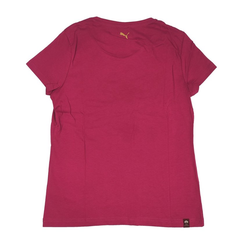 Puma Swirls T Shirt Ladies Fuchsia