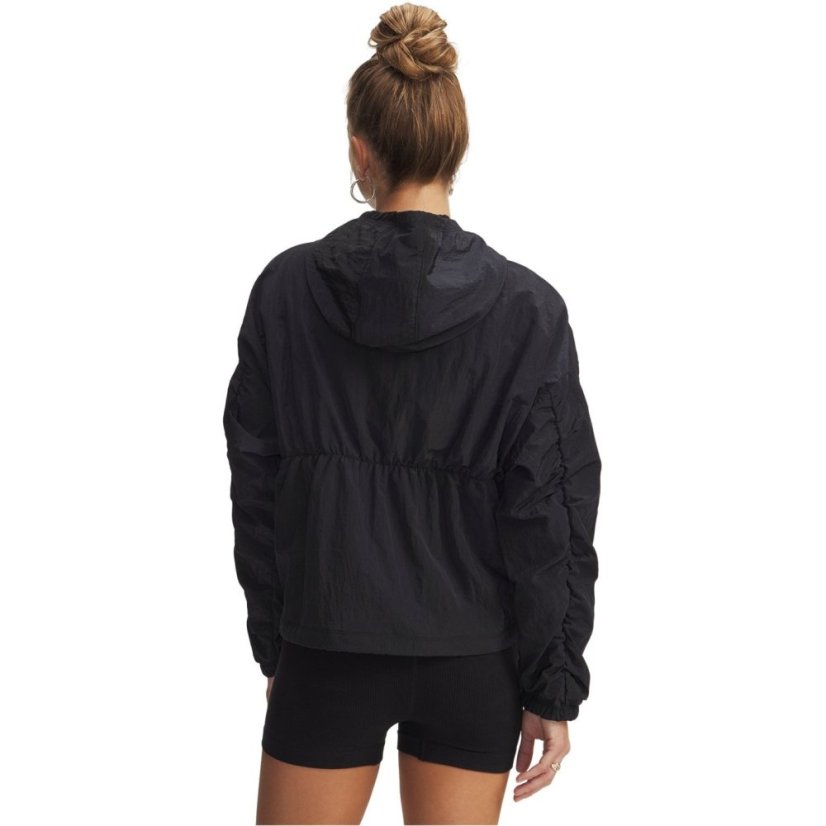 Under Armour Womens Rival Woven Bungee Jacket Black/White