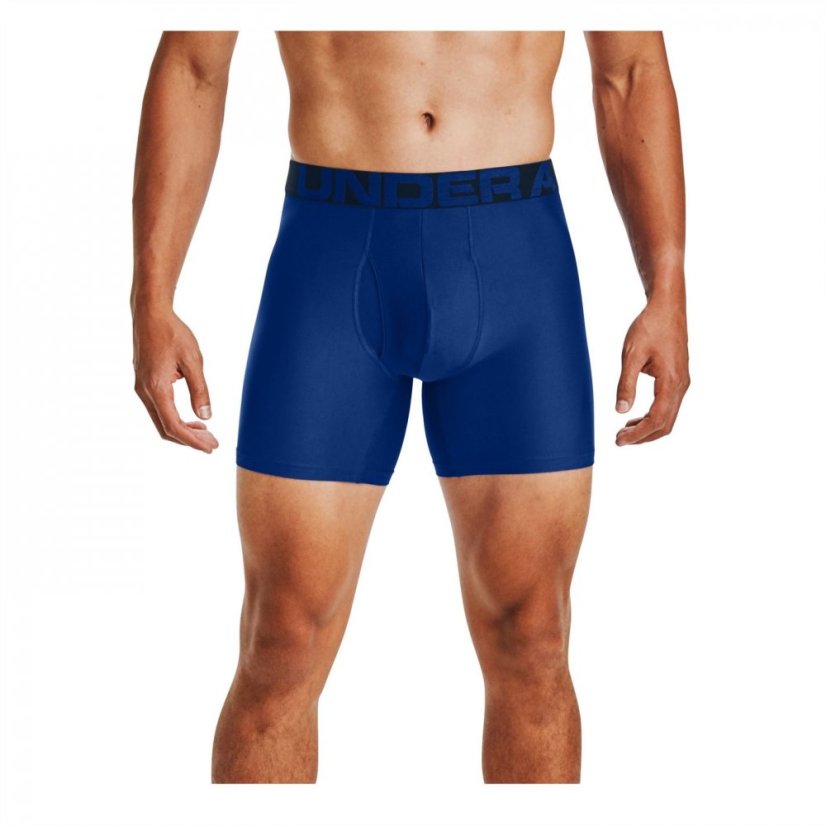 Under Armour Under 2 Pack 6inch Tech Boxers Mens Royal/Academy