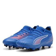 Puma Childrens PUMA Ultra 5 Match Firm Ground Football Boots Blue/White