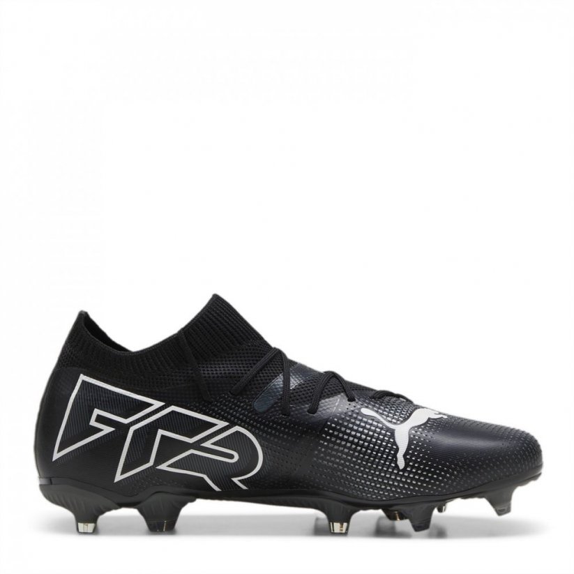 Puma Future 7 Match Rush Firm Ground Football Boots Black/White