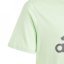 adidas Logo T Shirt Junior Lime Green