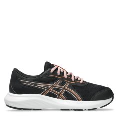 Asics ASICS Contend 9 GS Kids Road Running Shoes Black/Sun Peach
