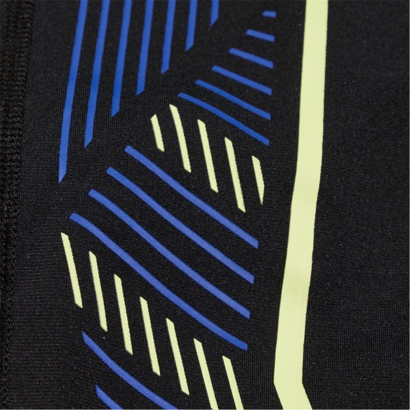 Speedo Men's Tech Panel Jam Swim Shorts Black/Blue