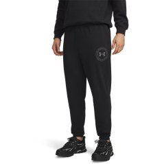 Under Armour Men's Closed Hem Fleece Joggers Black/Grey