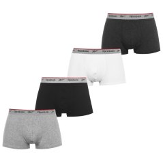 Reebok Reebok Mens 4 Pack Trunks Dark Asst