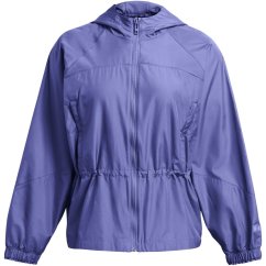 Under Armour Women's Rush Woven Full Zip Performance Training Jacket Purple