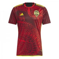 adidas Seattle Away Shirt 2023 Adults Red/Black
