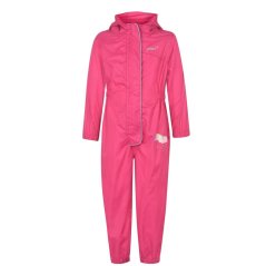 Gelert Unisex Kids' All-Weather Waterproof Long Sleeve Jumpsuit Pink