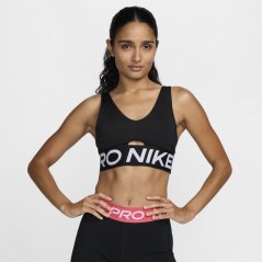 Nike Women's Non Wired Medium Impact Sports Bra BLACK/WHITE/WHI