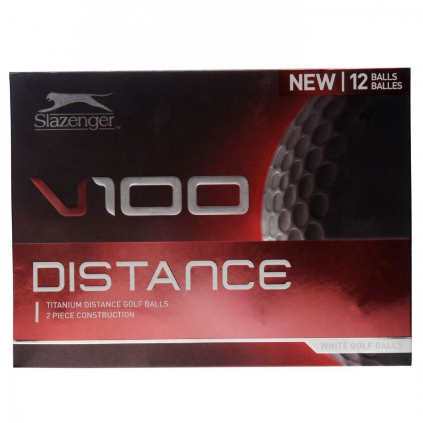 Slazenger V100 Distance Golf Balls 12 Pack White