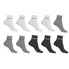 Donnay 10 Pack Quarter Socks Multi Asst