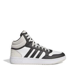 adidas Hoops 3.0 Mid Classic Vintage Shoes Mens Ftwr White