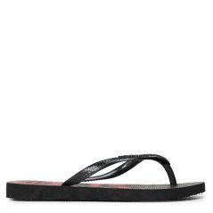 Havaianas Unisex Kids' Slim Organic Flip Flops Black/Pink
