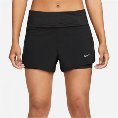Nike Dri-FIT Swift Women's Mid-Rise 3 2-in-1 Shorts Black