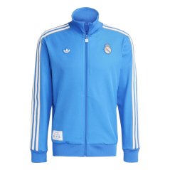 adidas Real Madrid Tracksuit Top Mens Blue/White