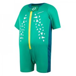 Speedo Printed Float Suit Infants Green/Blue