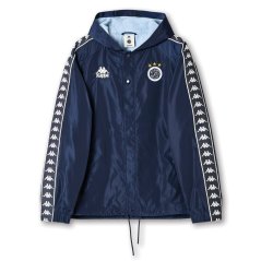 Kappa Men's Banda Hooded Rain Anorak Blue/White GPT