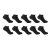 Donnay 10 Pack Trainer Socks Plus Size 12+ Black