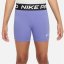 Nike Pro Shorts Junior Girls Light Thistle