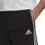 adidas Essentials 3 Stripe Fleece pánske šortky Black/White