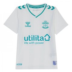 Hummel Southampton FC Away Shirt 2023 2024 Juniors White/Ocean