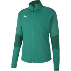 Puma Junior's Final Training Green Polyester Slim-Fit Softshell Jacket Green