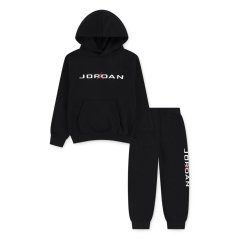 Air Jordan Kids' Baseline Set Fleece Tracksuit Black