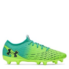 Under Armour Men's Magnetico .3 Firm Ground Football Boots Green/Turquoise