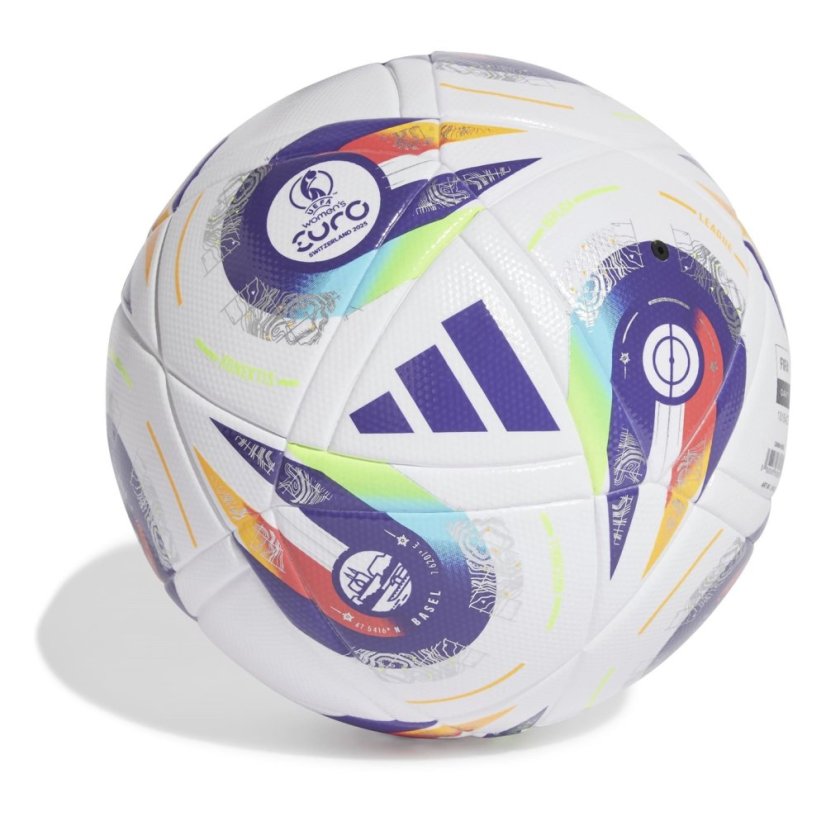 adidas Euros 2025 ™ League Ball Adults White/Purple