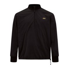 Canterbury Men's Tempo+ Breakdown Contact Quarter-Zip Long Sleeve Performance Rugby Jacket Black