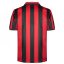Score Draw AC Milan Home Shirt 1998 1999 Adults Red/Black