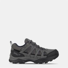 Gelert Horizon Low Waterproof Walking Shoes Junior Charcoal/Blue