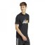 adidas Essentials Single Jersey Linear Embroidered Logo pánské tričko Black Illus BOS