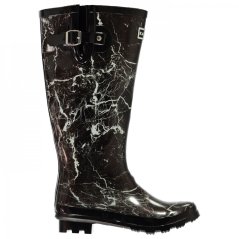Kangol Festival Ladies Wellies Black Print