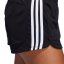 adidas Pacer Three Stripes Womens Knit Performance Shorts Black/White
